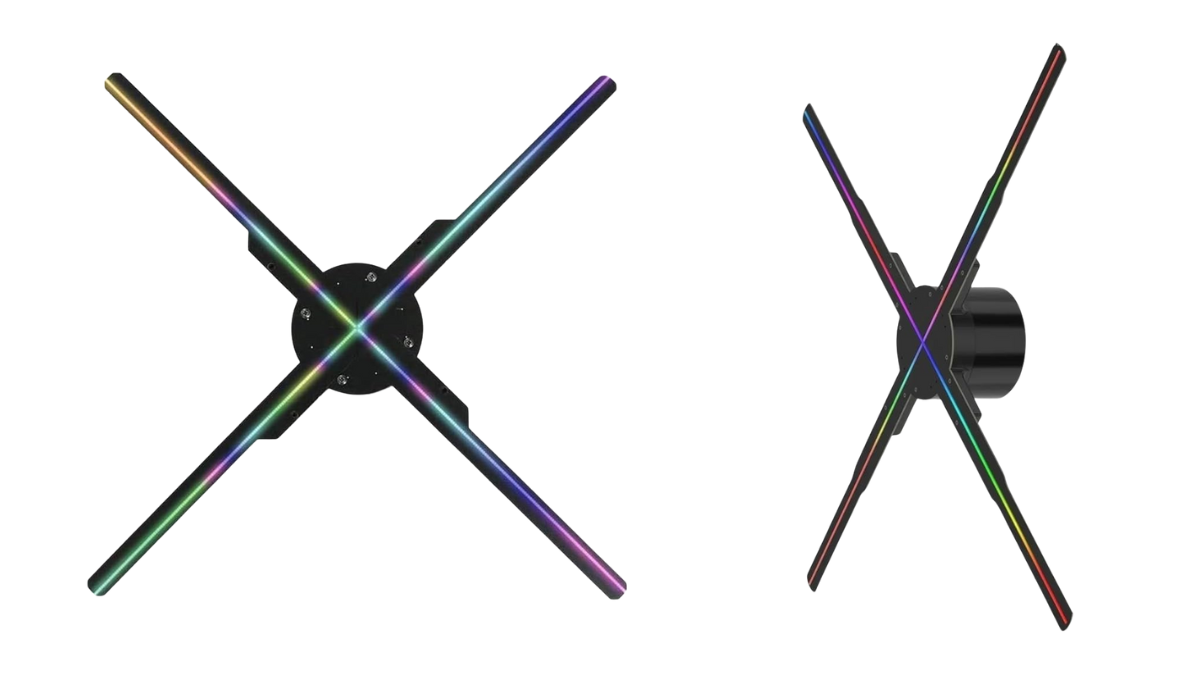 Ventilador holográfico 3d - 4 aspas